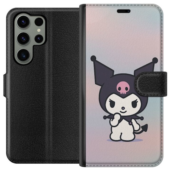 Samsung Galaxy S23 Ultra Lommeboketui Kawaii Sanrio Kuromi