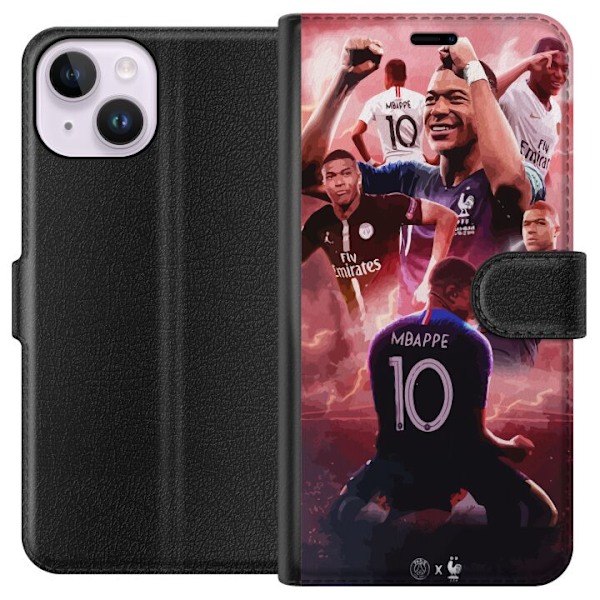 Apple iPhone 15 Lommeboketui Kylian Mbappé