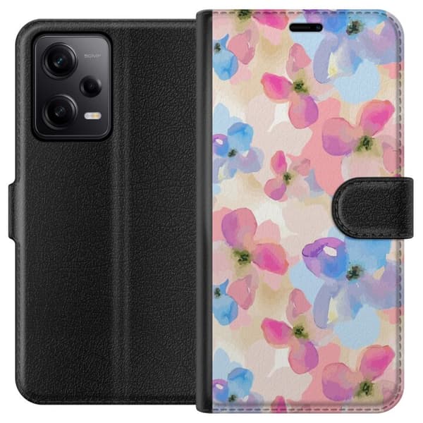 Kompatibelt Plånboksfodral till Xiaomi Redmi Note 12 Pro Blomsterlyx
