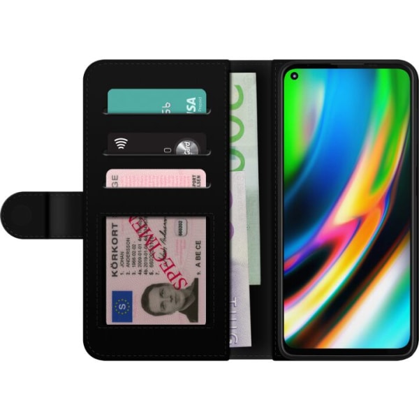 Motorola Moto G9 Plus Plånboksfodral Skimrande silke