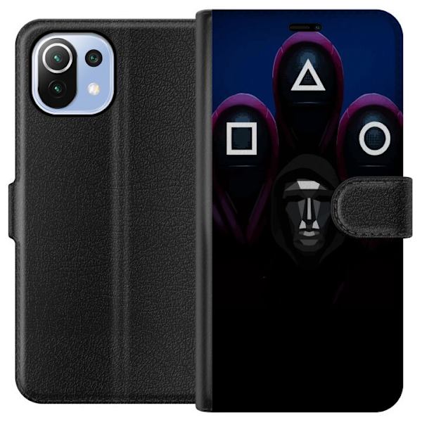 Xiaomi Mi 11 Lite Plånboksfodral Squid Game Säsong 3 Nya Ikoner Populär Serie TV Motiv Asiatisk Drama Trend Ikoniskt Grafisk Design