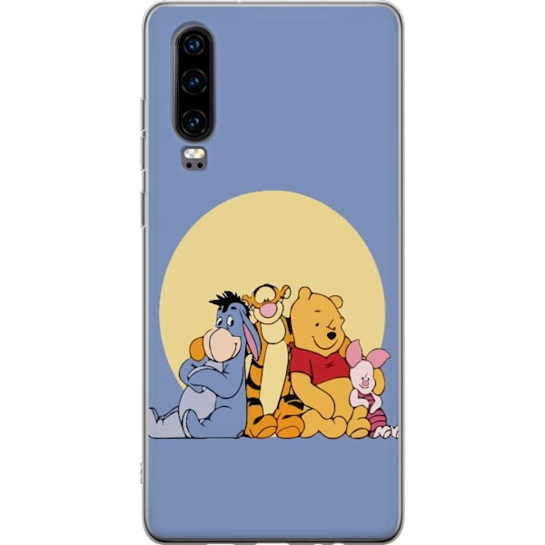 Huawei P30 Genomskinligt Skal Nalle Puh och vänner