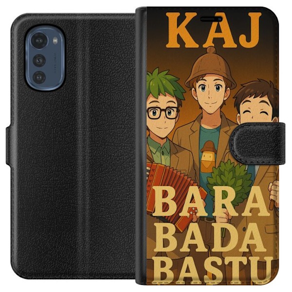 Motorola Moto E32s Tegnebogsetui KAJ Bara kun bader i saunaen