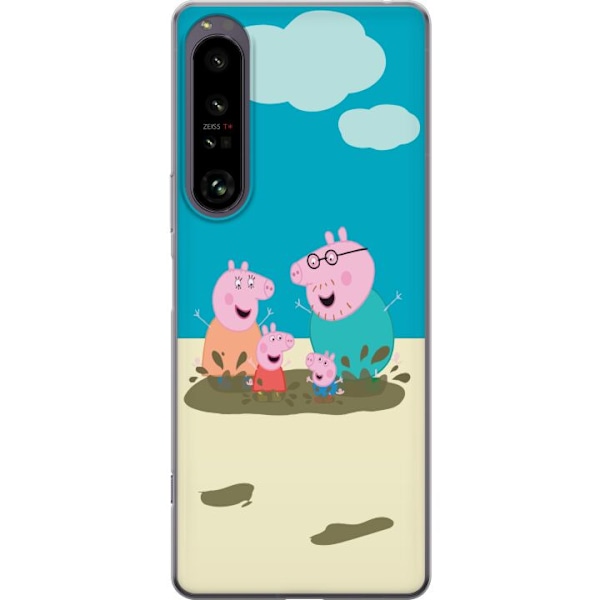 Sony Xperia 1 IV Läpinäkyvä kuori Greta Possu Perhe Jori Mu