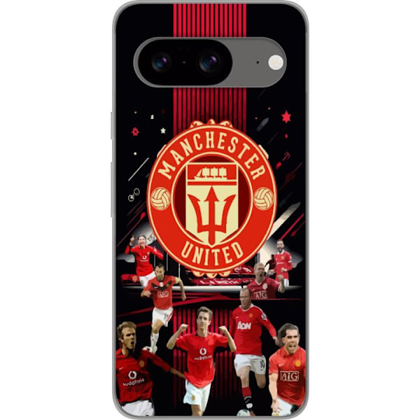 Google Pixel 8 Gennemsigtig cover Manchester United F.C.