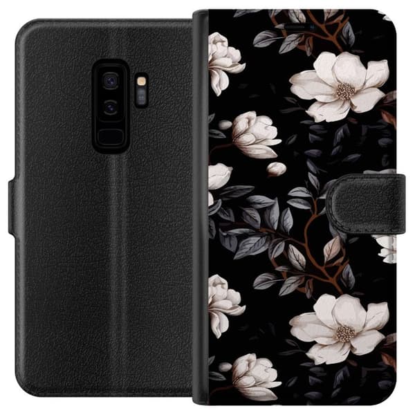 Kompatibel Tegnebogsetui til Samsung Galaxy S9+ Blomster