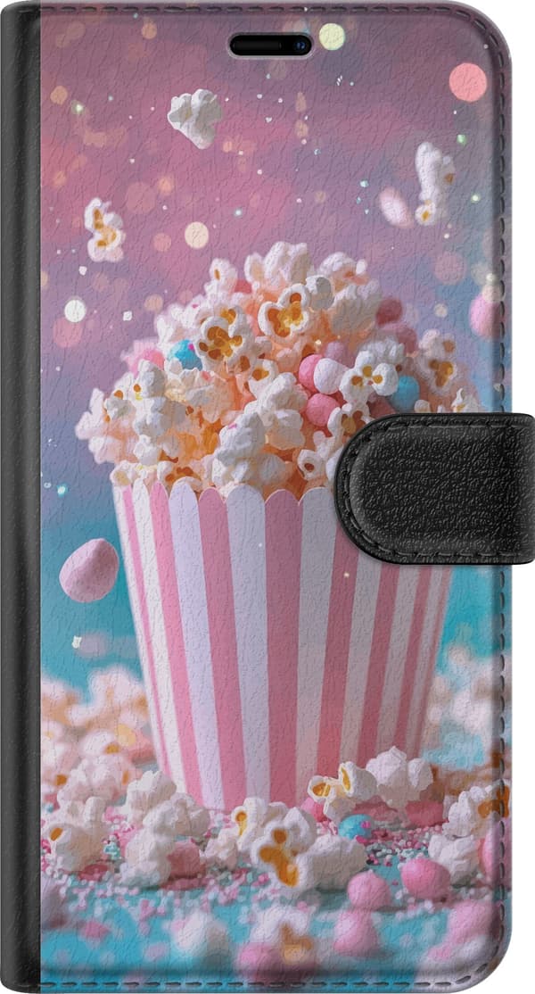 Kompatibelt Plånboksfodral till Apple iPhone 11 Popcorn bucket retro bio snacks rolig figur