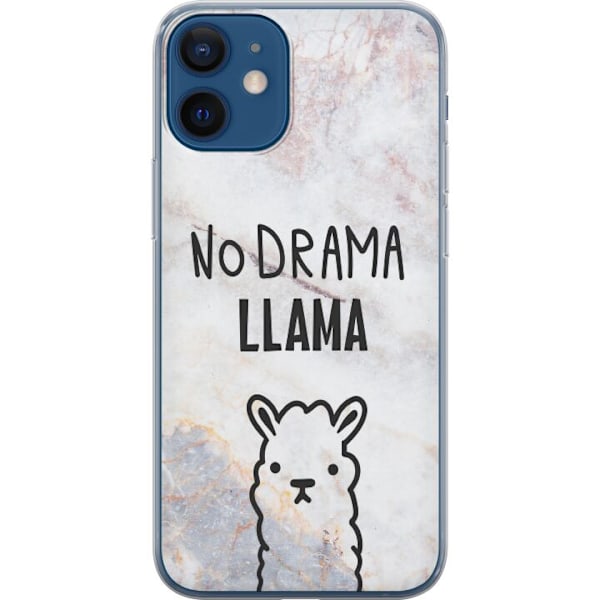 Apple iPhone 12  Genomskinligt Skal Llama Marble