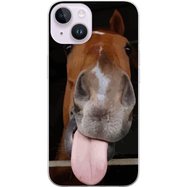 Kompatibelt Mobildeksel til Apple iPhone 14 Rolig hest