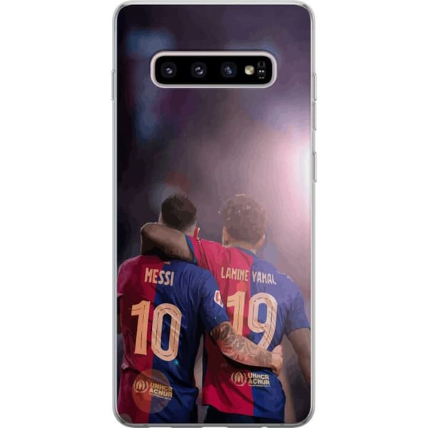 Kompatibelt Mobilskal till Samsung Galaxy S10+ Lamine Yamal VS Messi