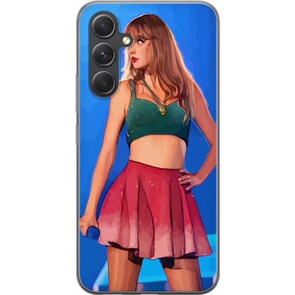 Samsung Galaxy A55 Genomskinligt Skal Taylor Swift