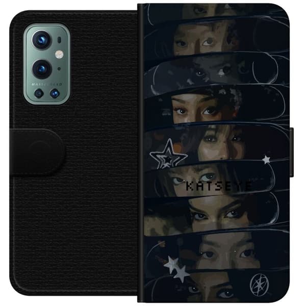 Kompatibel Tegnebogsetui til OnePlus 9 Pro KATSEYE sort