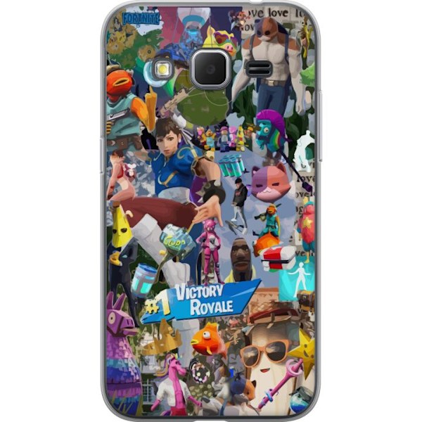 Samsung Galaxy Core Prime Läpinäkyvä kuori Fortnite