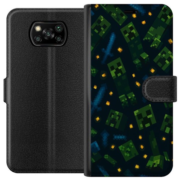 Xiaomi Poco X3 NFC Lommeboketui Minecraft Dungeons Mob