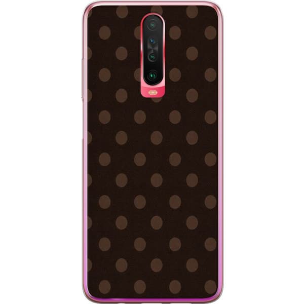 Kompatibelt Mobilskal till Xiaomi Redmi K30 Mocha Dots brun