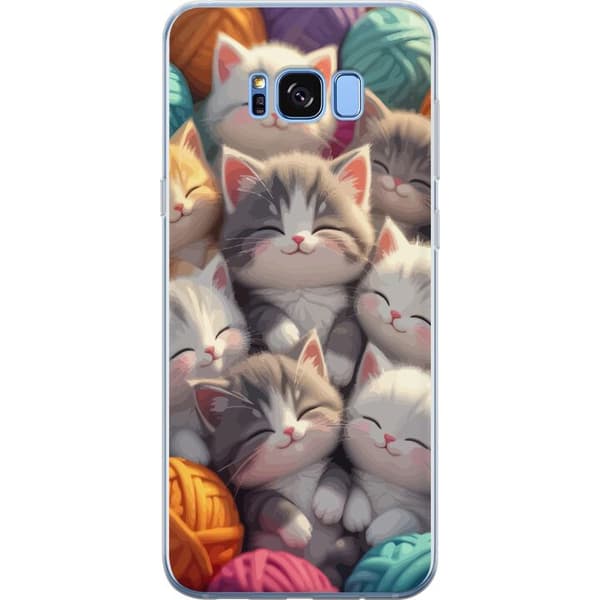 Kompatibelt Mobildeksel til Samsung Galaxy S8 Sovande kattungar beige