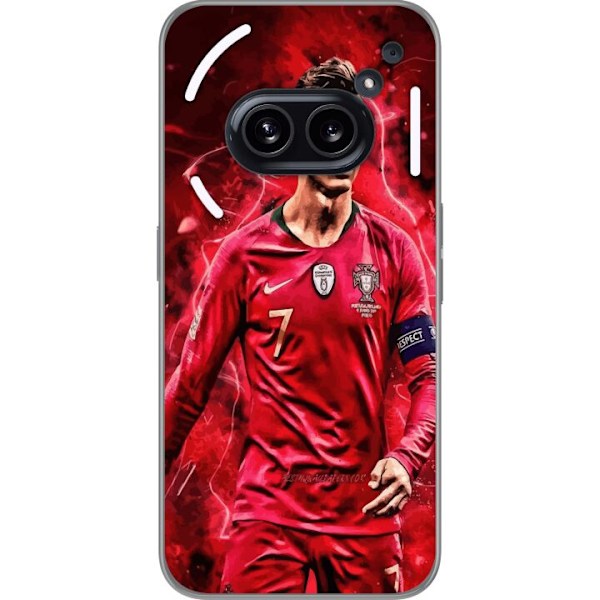 Nothing Phone (2a) Plus Läpinäkyvä kuori Ronaldon Taidot - CR7 Suunnittelu Aidolle Kannattajalle