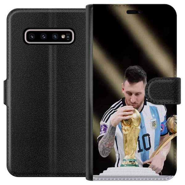 Kompatibelt Lommeboketui til Samsung Galaxy S10+ Messi