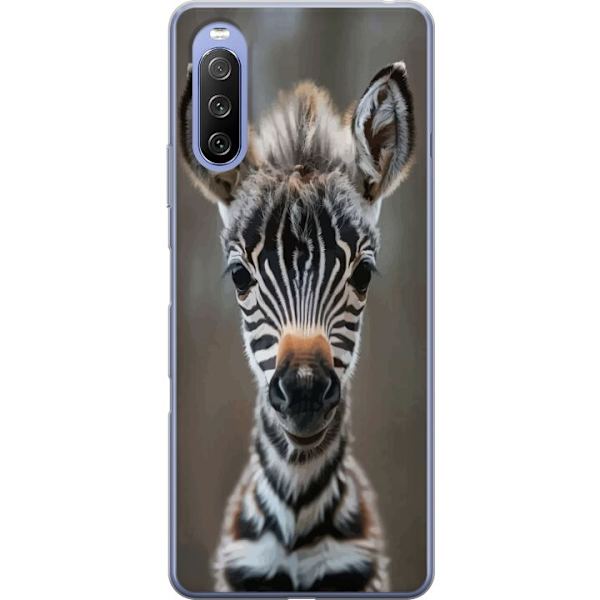 Sony Xperia 10 III Läpinäkyvä kuori Giraffi Eläinaihe Afrikka Luonto Graafinen Kuva Savanni Villieläimet Suosittu Seinätaide Eksoottinen Teema