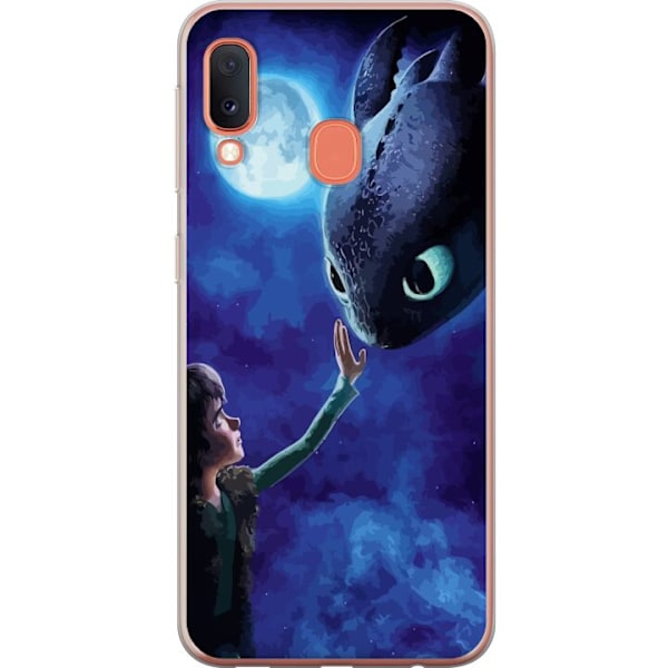 Samsung Galaxy A20e Gjennomsiktig deksel Draketreneren