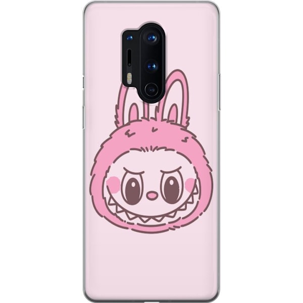 OnePlus 8 Pro Läpinäkyvä kuori Labubu Eläinradan Bunny-versio