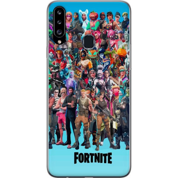 Samsung Galaxy A20s Genomskinligt Skal Fortnite