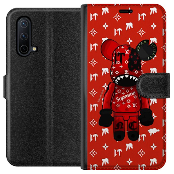 OnePlus Nord CE 5G Lompakkokotelo KAWS LV Punainen