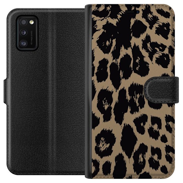 Samsung Galaxy A41 Plånboksfodral Leopard