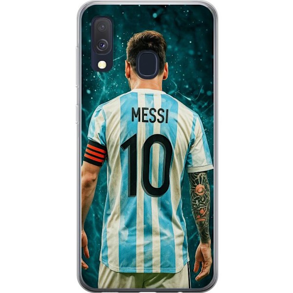Samsung Galaxy A40 Läpinäkyvä kuori Messi