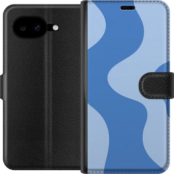 Kompatibel Tegnebogsetui til Google Pixel 10a Blå bølger blå