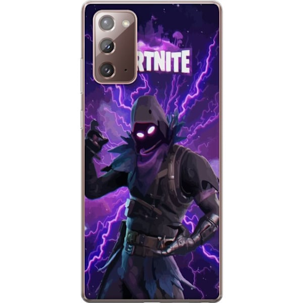 Samsung Galaxy Note20 Gjennomsiktig deksel Fortnite Raven