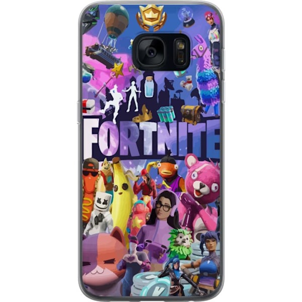 Samsung Galaxy S7 Gjennomsiktig deksel Fortnite Skins Emotes B
