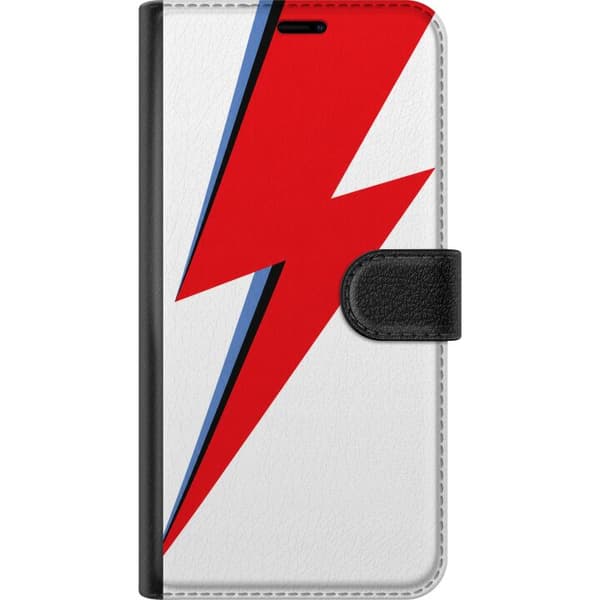 Kompatibel Tegnebogsetui til OnePlus 11R Hvidrødt lyn hvid