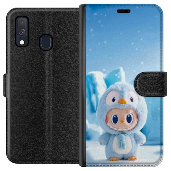 Samsung Galaxy A40 Tegnebogsetui sort ridder fortnite