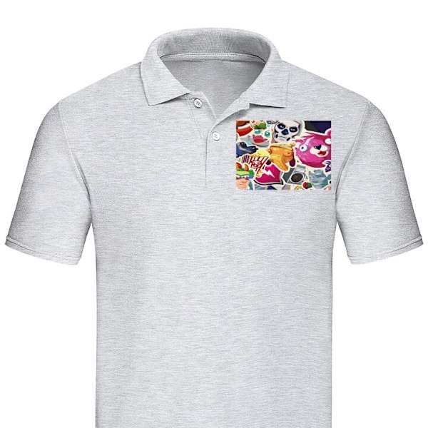 Poloshirt til Voksen | Elegant Poloshirt Fortnite Grå Medium