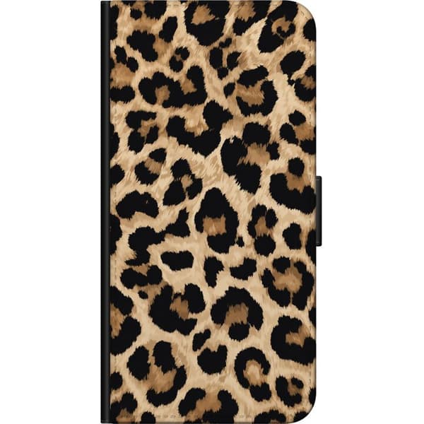 Kompatibelt Plånboksfodral till OnePlus 7 Pro Bruna leopardfläckar brun