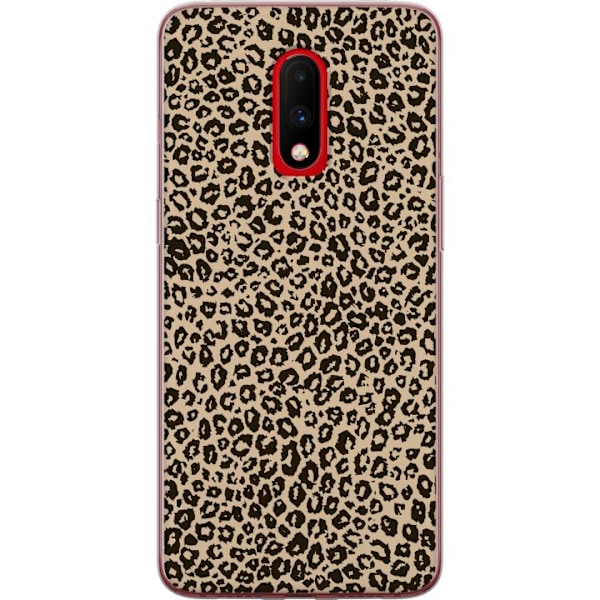 OnePlus 7 Genomskinligt Skal Leopard Mönster