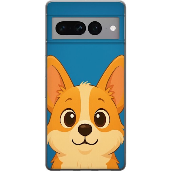 Google Pixel 7 Pro Gjennomsiktig deksel Hello Corgi