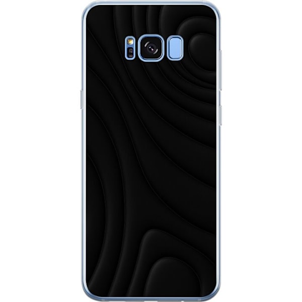 Samsung Galaxy S8+ Genomskinligt Skal Black Waves
