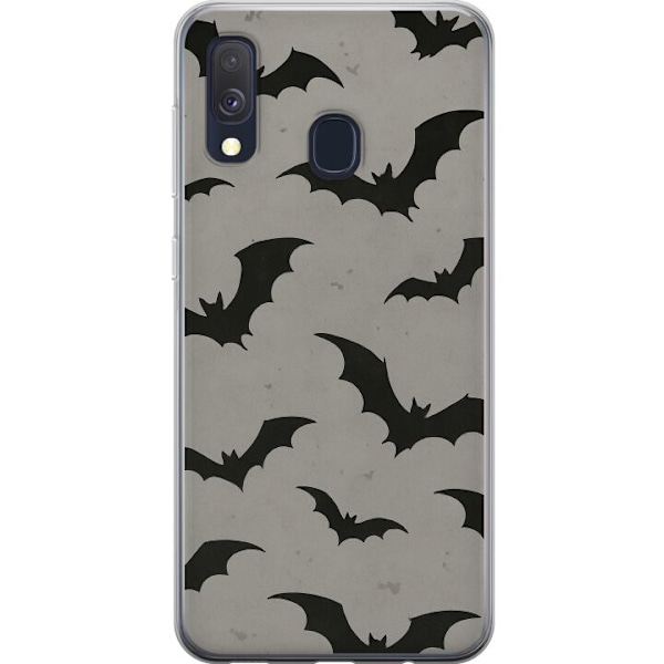 Samsung Galaxy A40 Gennemsigtig cover Flutterprint