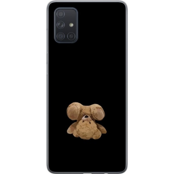 Samsung Galaxy A71 Gennemsigtig cover Op og ned bjørn