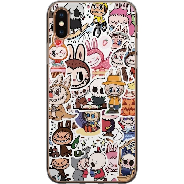 Apple iPhone XS Genomskinligt Skal Labubu All-Stars – POP MA
