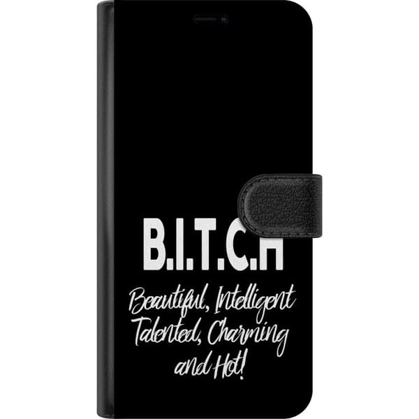 Kompatibel Tegnebogsetui til Apple iPhone XR Tekst