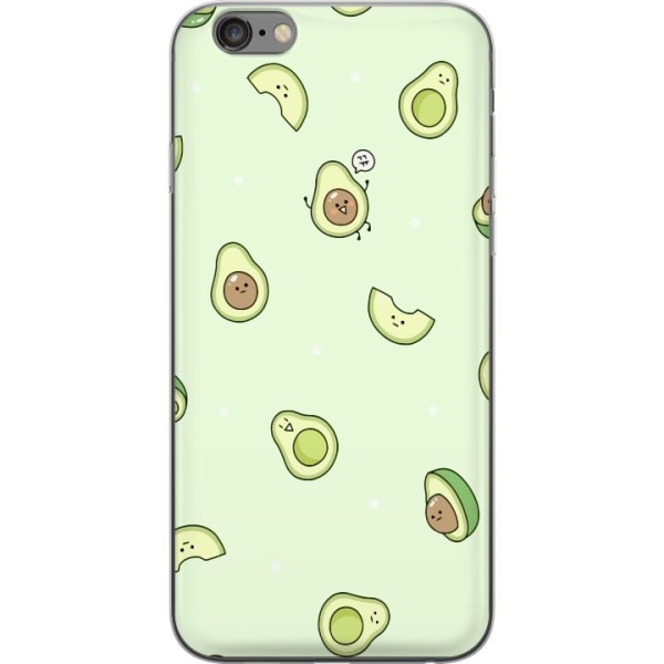 Apple iPhone 6s Plus Gennemsigtig cover Glad Avocado