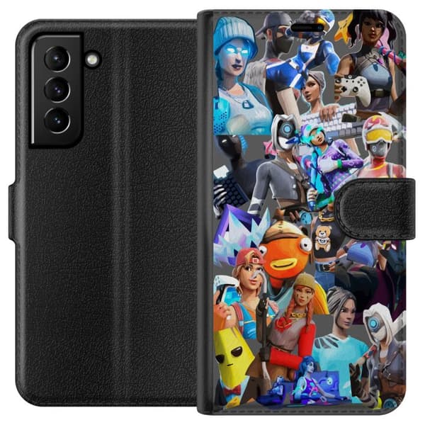 Kompatibel Tegnebogsetui til Samsung Galaxy S21+ 5G Fortnite