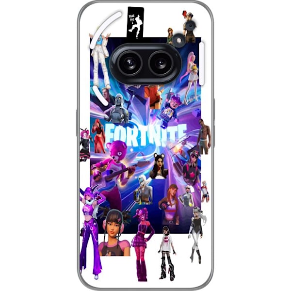 Nothing Phone (2a) Läpinäkyvä kuori Fortnite