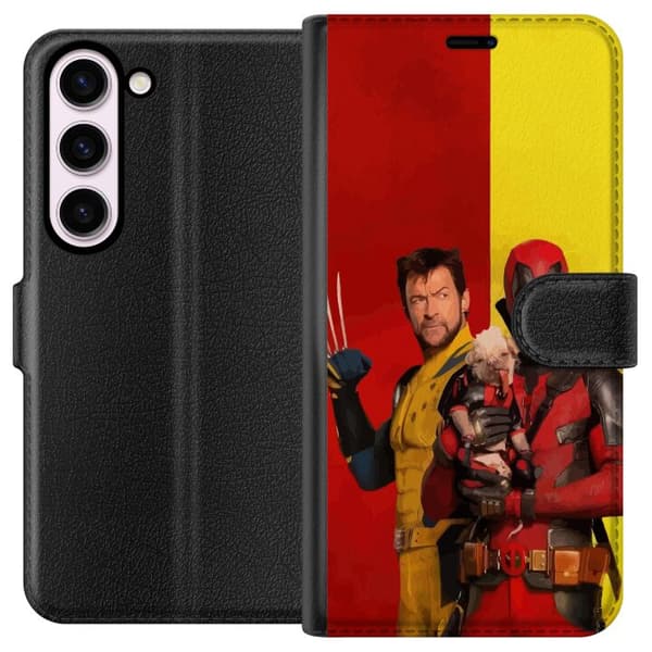 Kompatibelt Plånboksfodral till Samsung Galaxy S23 Deadpool & Wolverine