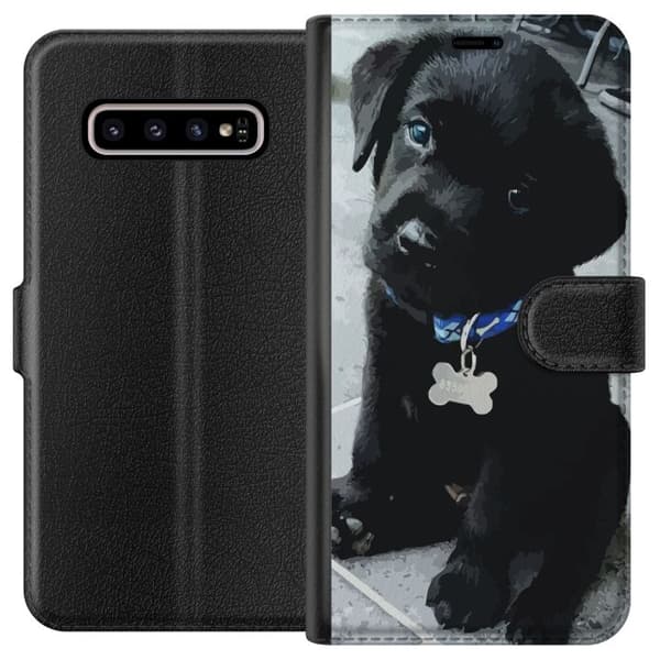 Kompatibelt Lommeboketui til Samsung Galaxy S10+ Valp