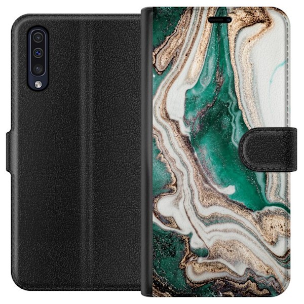 Samsung Galaxy A50 Tegnebogsetui Grøn