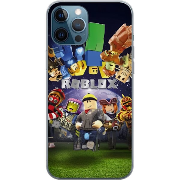 Apple iPhone 12 Pro Genomskinligt Skal Roblox Värld – Gamingäventyr för Barn & Ungdomar